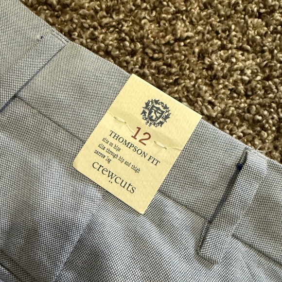 Crewcuts Boys 12 set of 3 1 Light Blue Thompson Fit Chino‎ Pants 2 shirts plaid - Picture 3 of 9